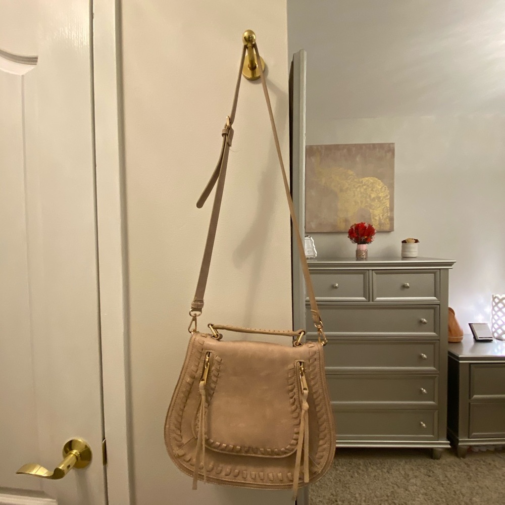 Beige Cross-body purse